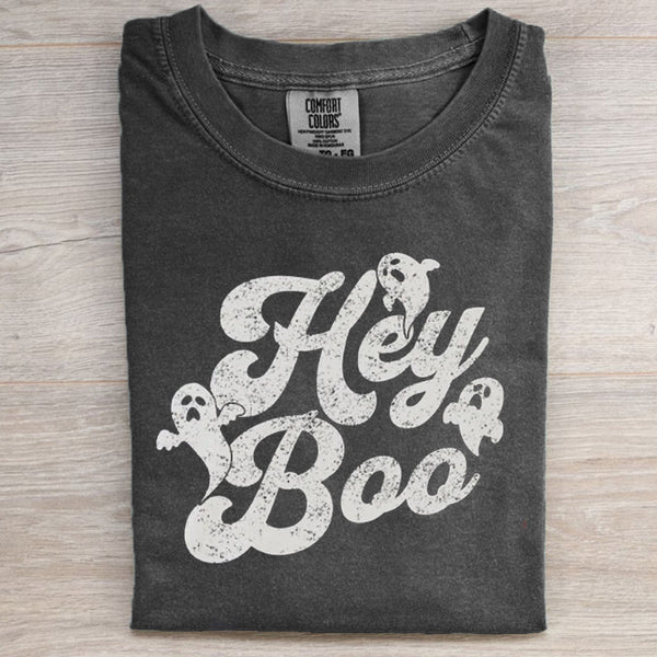 Vintage Style Hey Boo T-Shirt