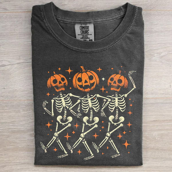 Pumpkin Skeleton Halloween T-shirt