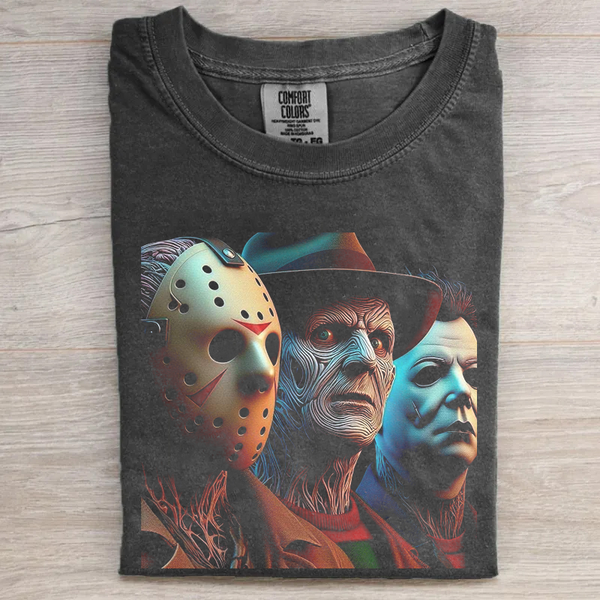 Vintage Horror Movie Characters T-Shirt