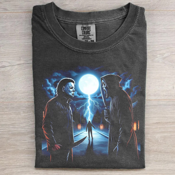 Vintage Horror Movie Characters T-Shirt