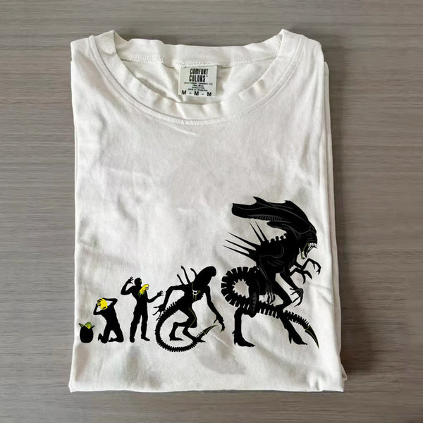 Halloween Alien Evolution T-shirt